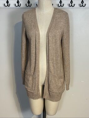 Only Open-Front Taupe/Cardigan in Light Brown